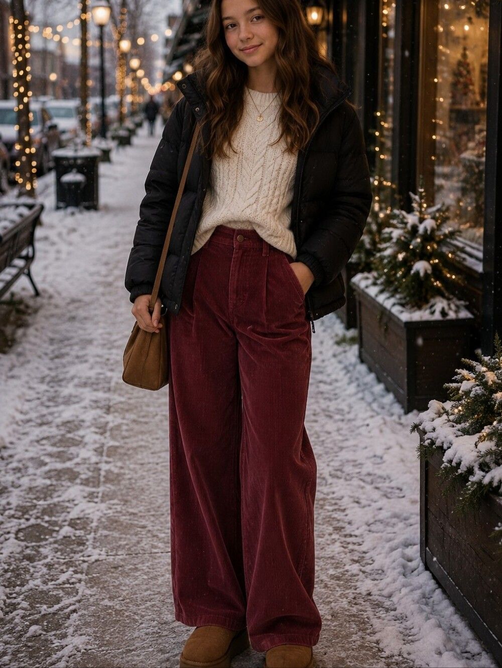 Preswick and Moore maroon corduroy pants